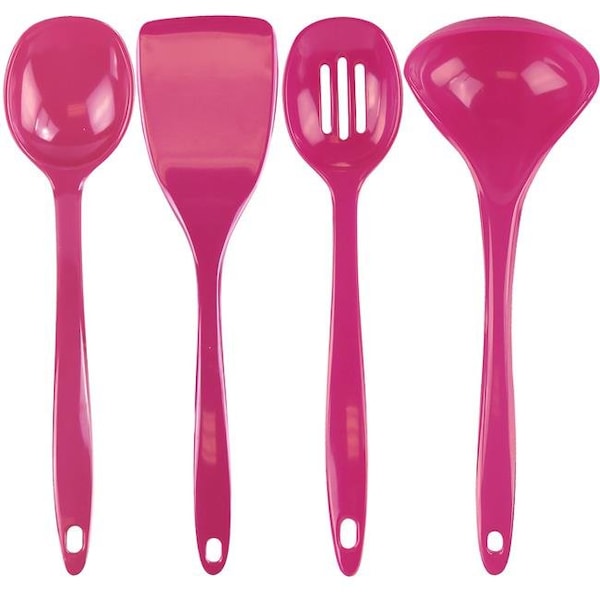 Reston Lloyd Reston Lloyd 81603 4pc Melamine Utensil Set Magenta 81603 - main